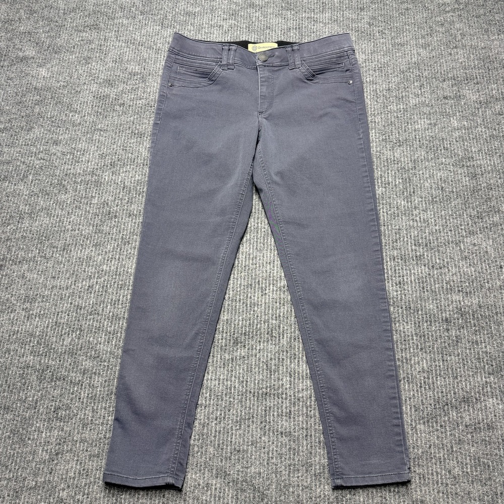 Democracy Skinny Jeans Womens 8 Charcoal Wash Mid Rise AB Technology Stretch